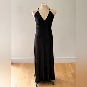 American Apparel Black Liquid Dress